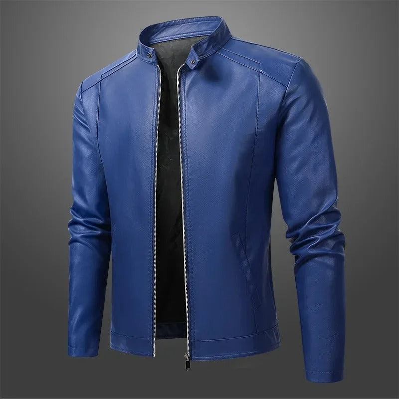 Miguel | Chaqueta de cuero elegante estilo hombre motociclista